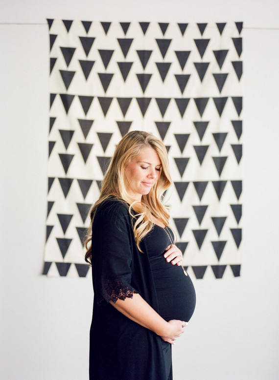 Modern black and white baby shower