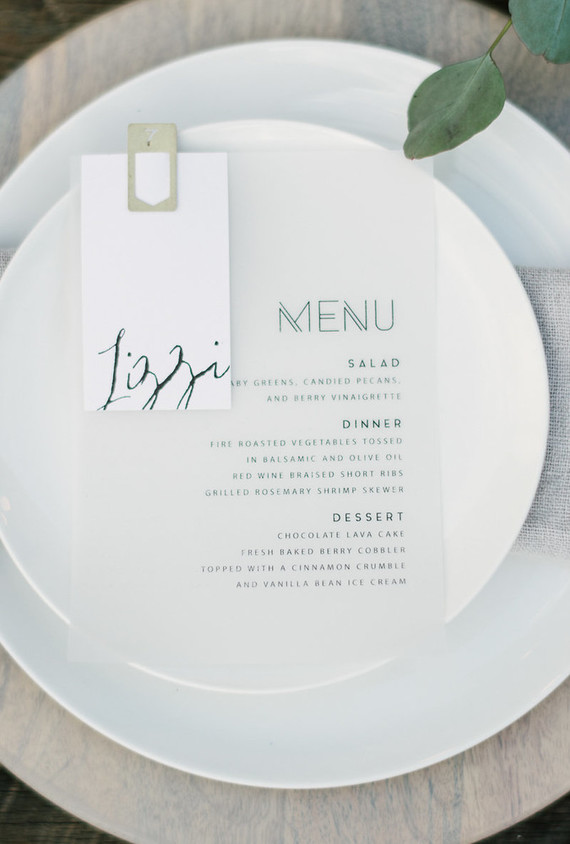 Simple modern place setting