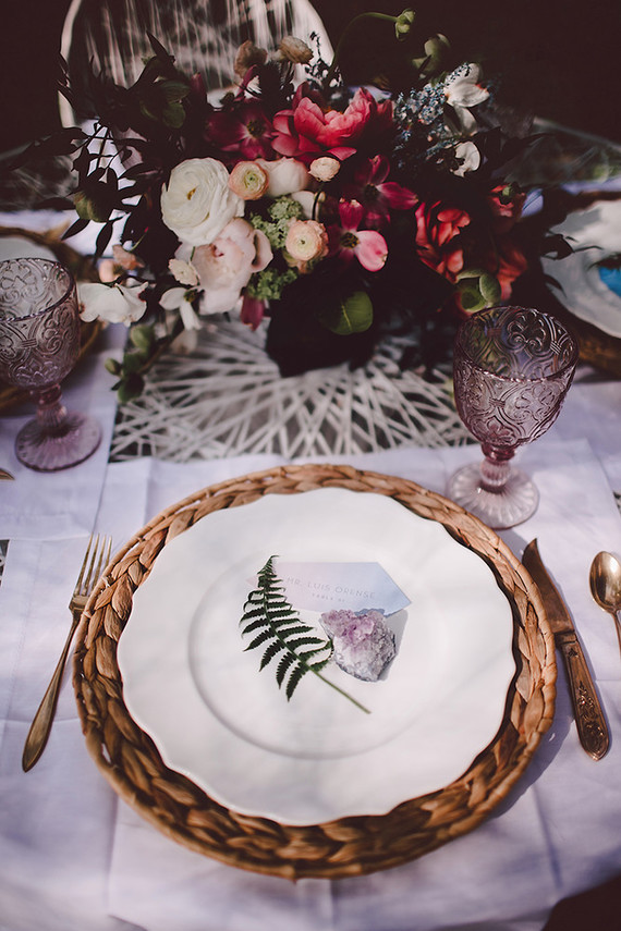 Boheimian garden wedding