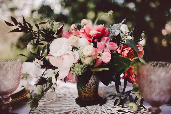 Boheimian garden wedding