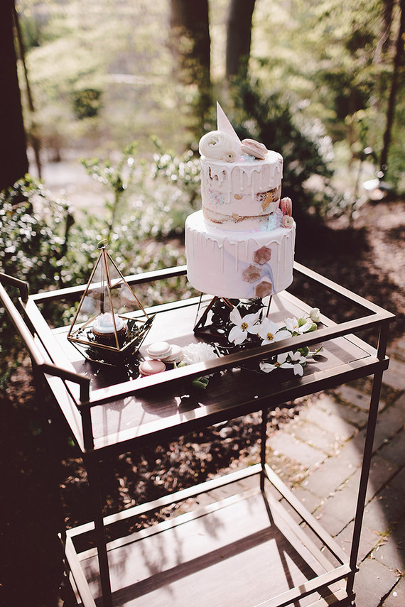 Whimsical wedding cake