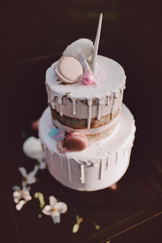 Whimsical wedding cake