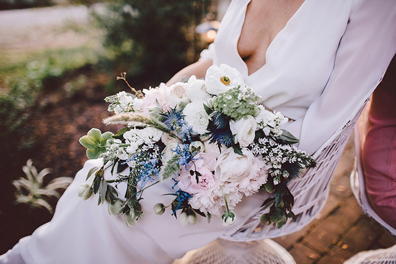 Bohemian bridal bouquet