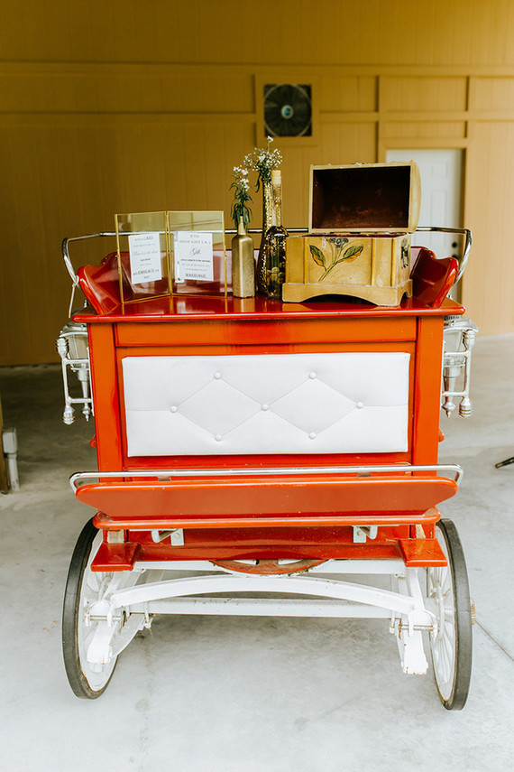 Vintage bar cart