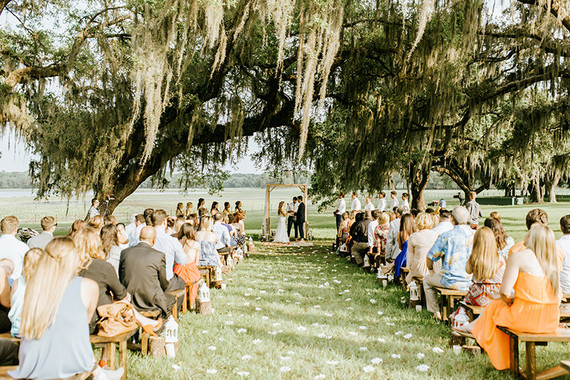 Outdoor Florida wedding