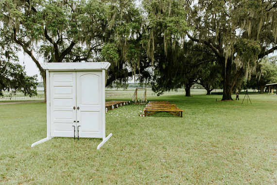 Outdoor wedding ceremony