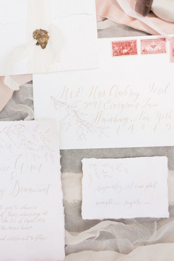 Elegant wedding stationery