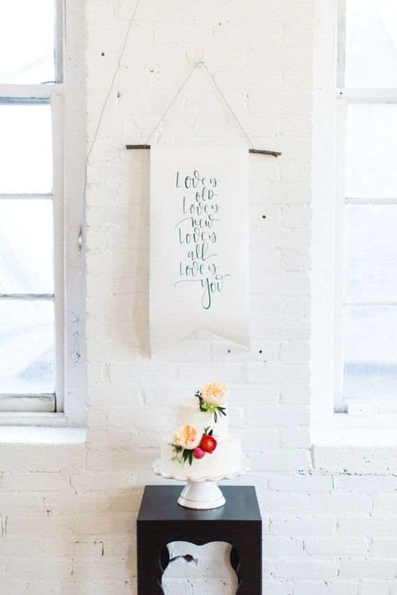 Calligraphy signage