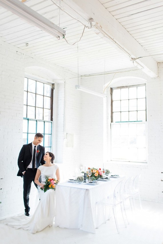 Industrial modern wedding