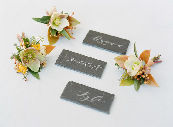 Stone escort cards Inspiration