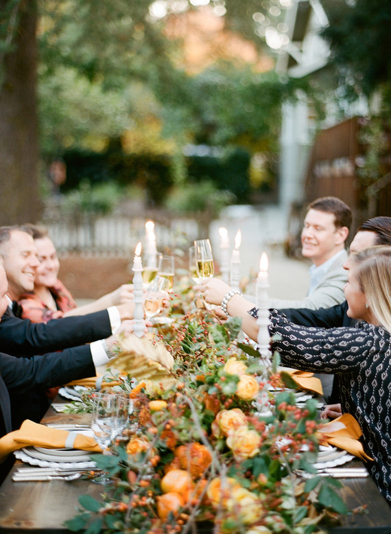Fall wedding tablescape