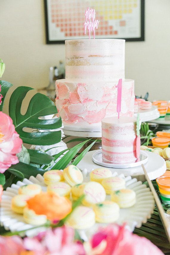 Tropical 1st birthday party