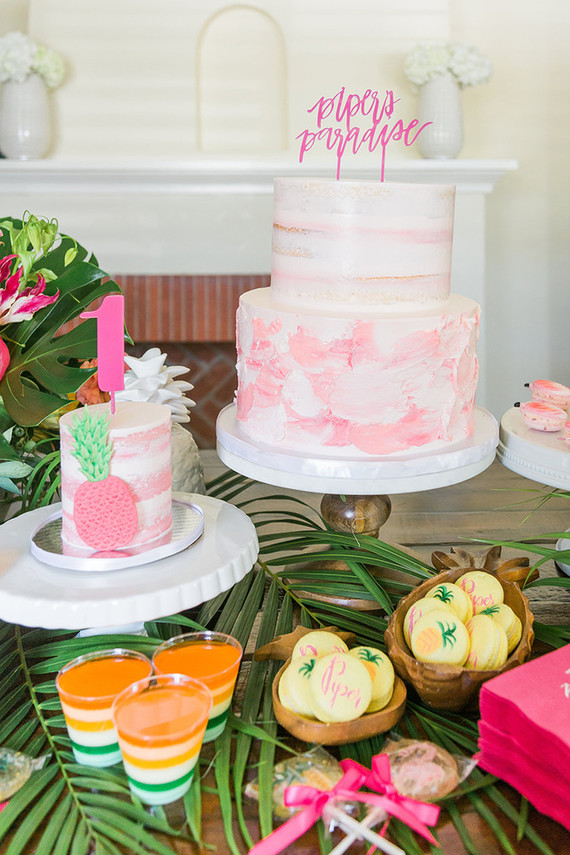 Tropical 1st birthday party