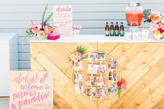 Tropical 1st birthday party Inspiration