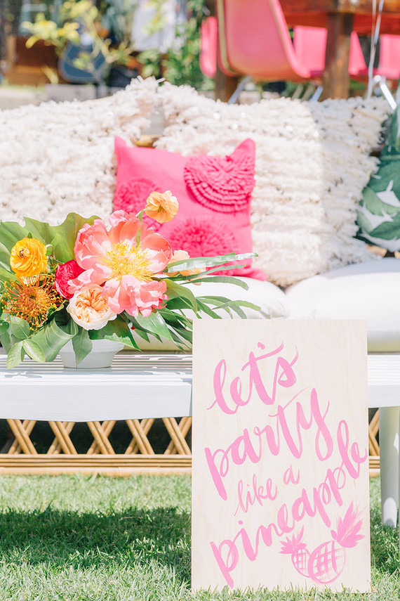 Tropical 1st birthday party