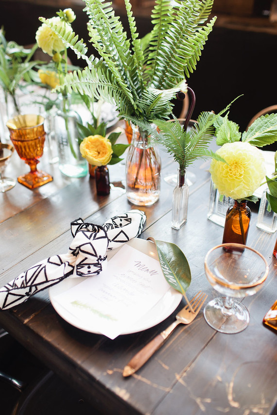 Rustic modern baby shower