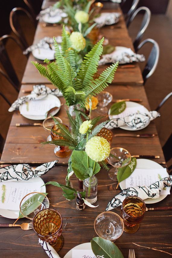 Rustic modern baby shower