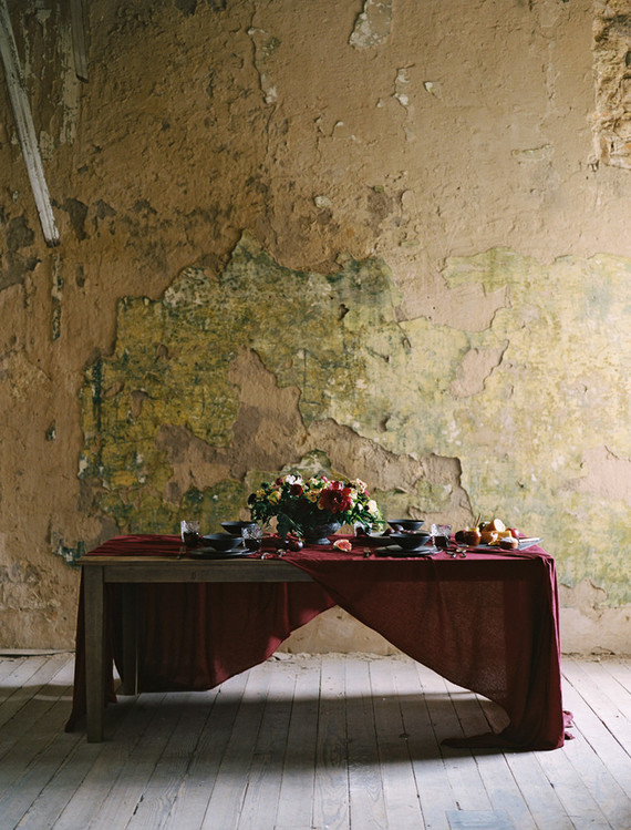 Moody burgundy wedding inspiration