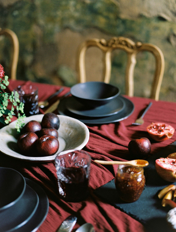 Moody burgundy wedding inspiration