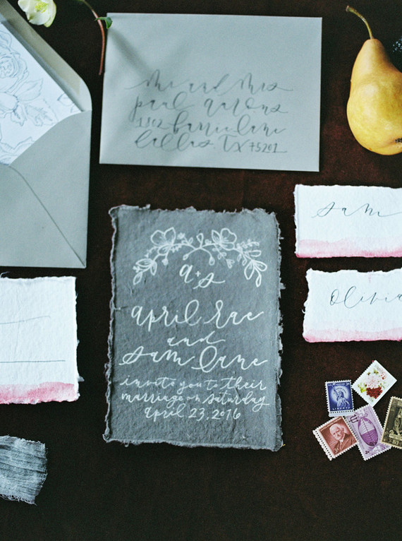 Fall wedding invitations