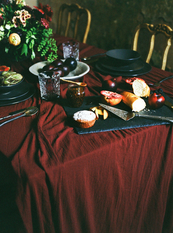 Moody burgundy wedding inspiration