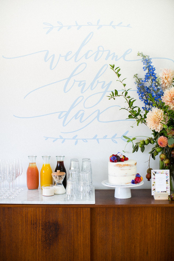 summer backyard baby shower