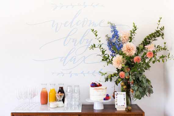 summer backyard baby shower