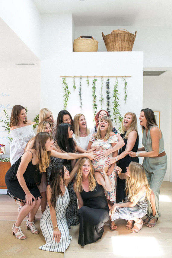 summer backyard baby shower