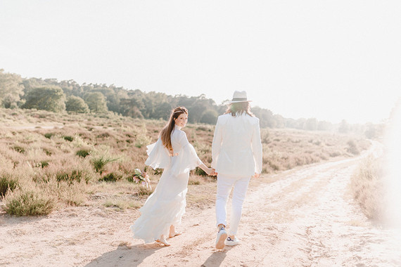 all white bohemian maternity photos