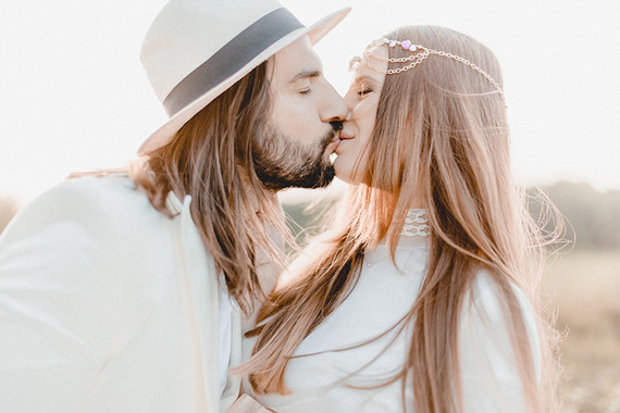 all white bohemian maternity photos
