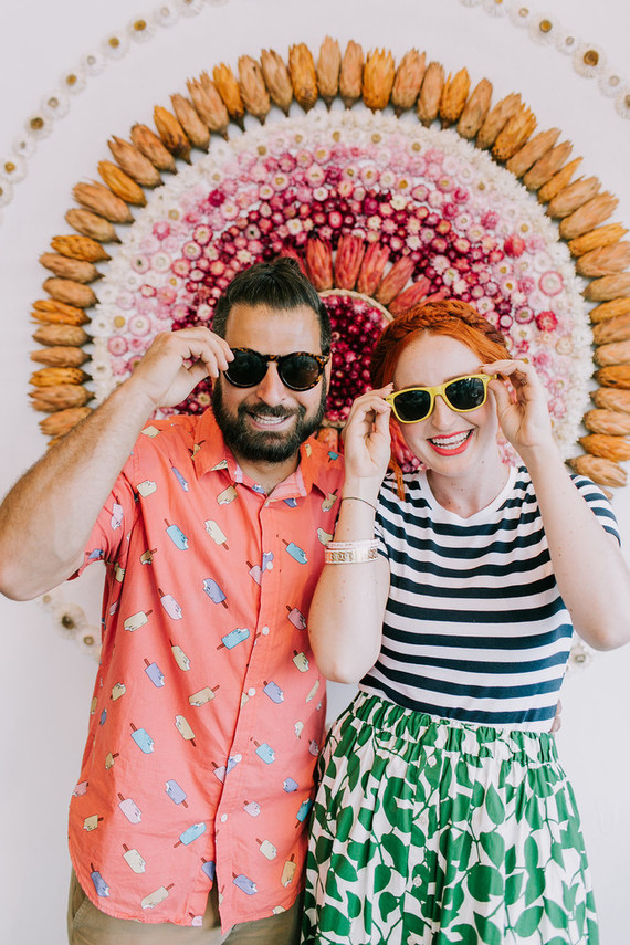 Ice cream engagement shoot