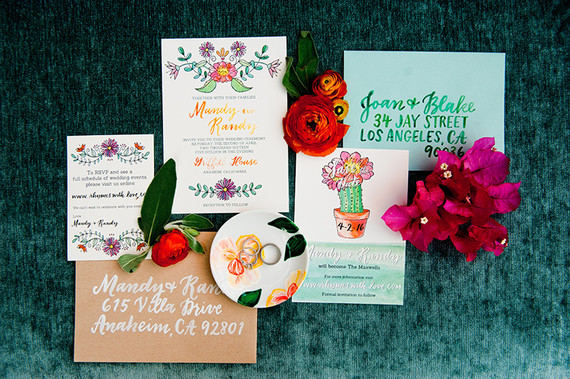 Colorful spring invites