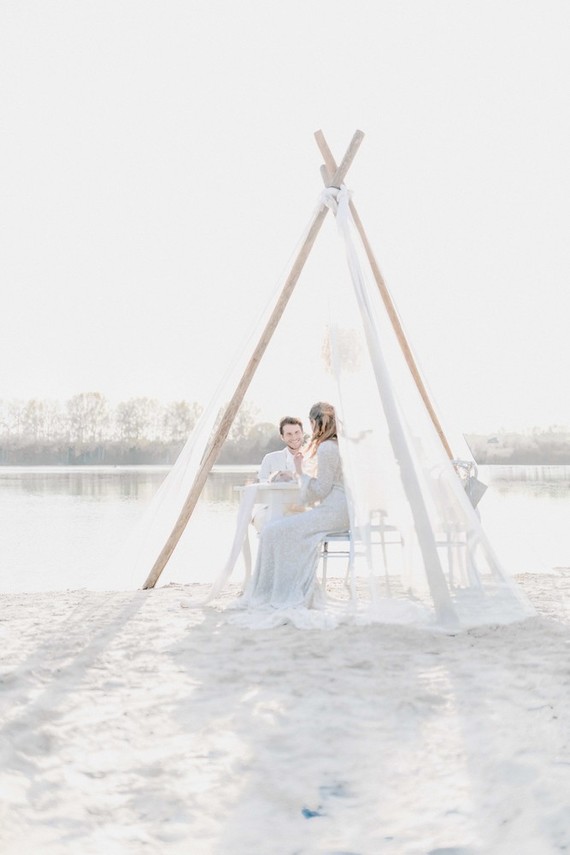 Dreamy bohemian teepee