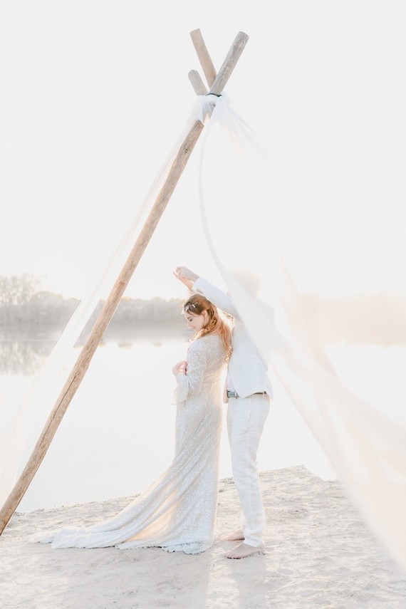 Dreamy bohemian teepee