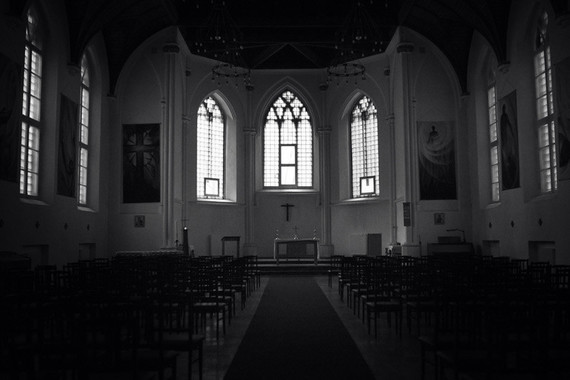 Black and white wedding portraits