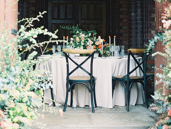 Modern vintage place setting