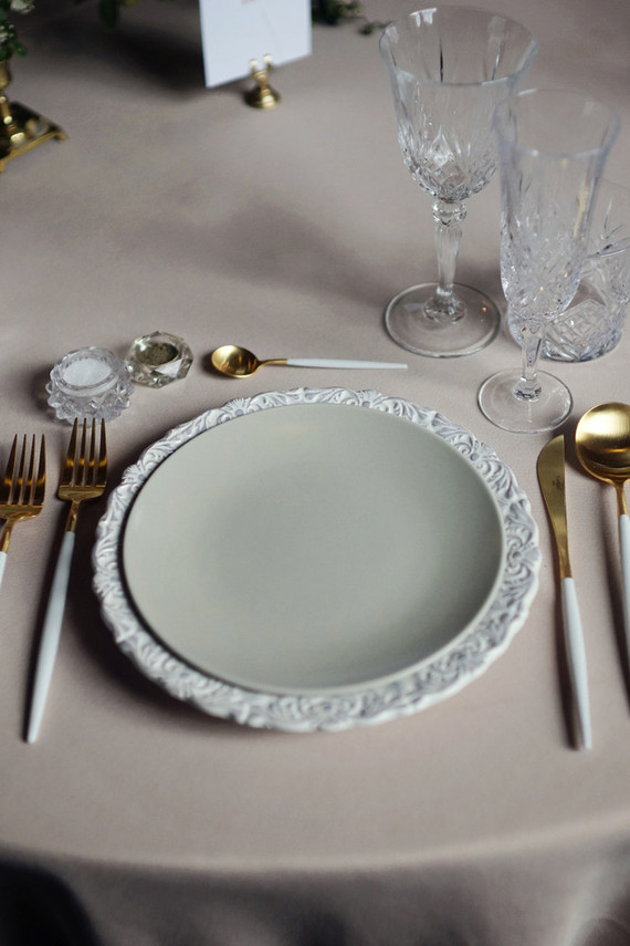 Modern vintage place setting