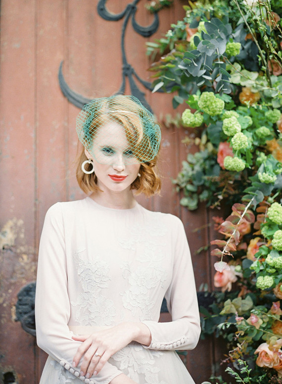Modern birdcage veil Inspiration