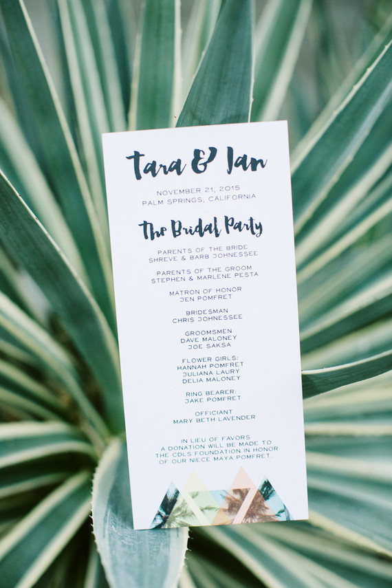 Palm Springs wedding