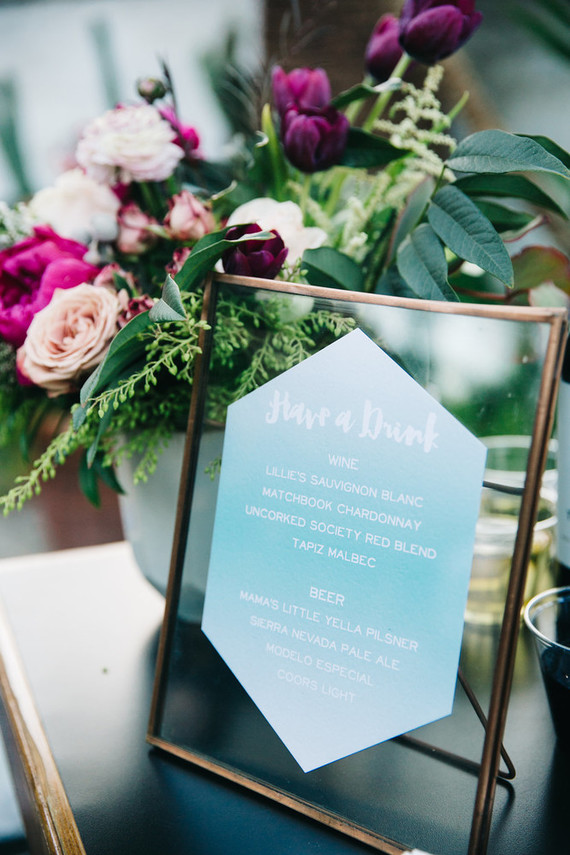 Rose quartz + serenity color wedding