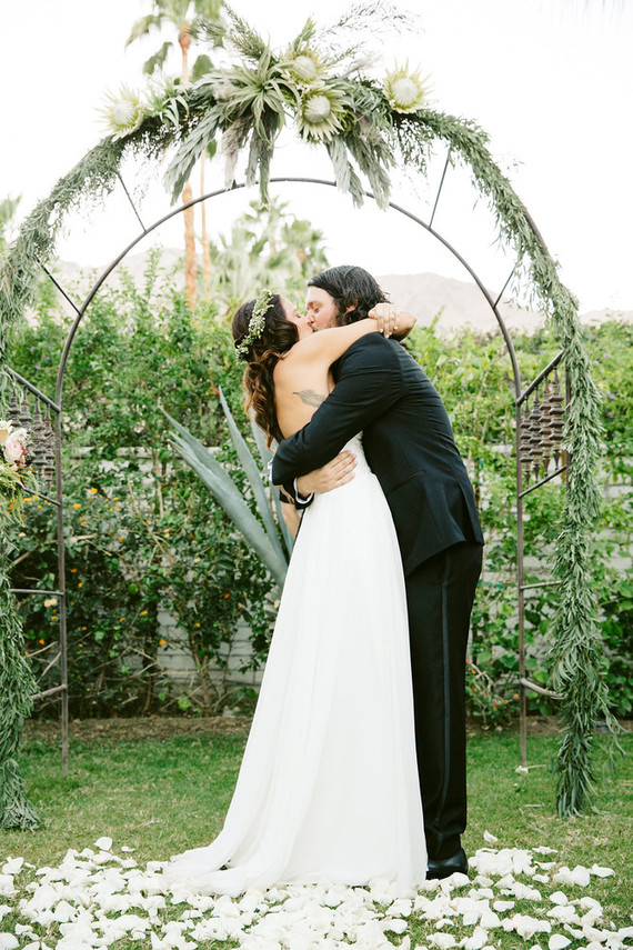 Palm springs wedding ceremony