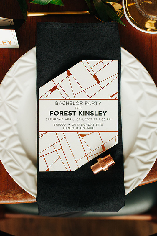 Modern bachelor party inspiration