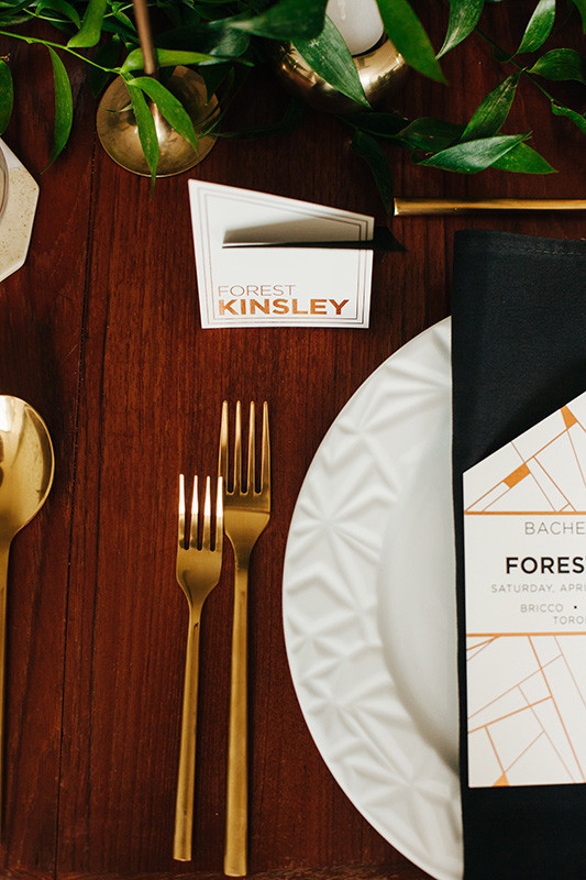Modern tablescape