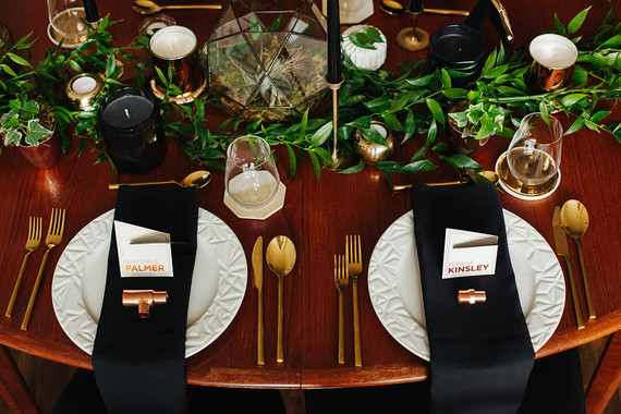 Modern tablescape