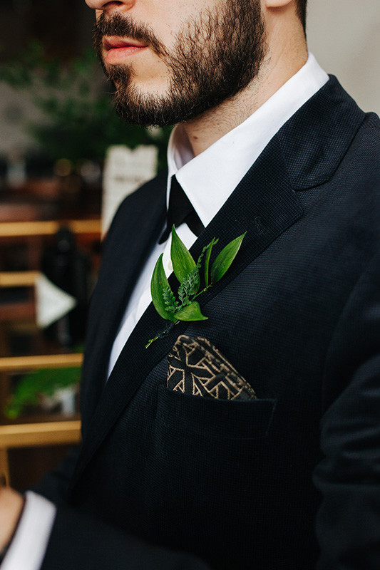 Modern groom fashion