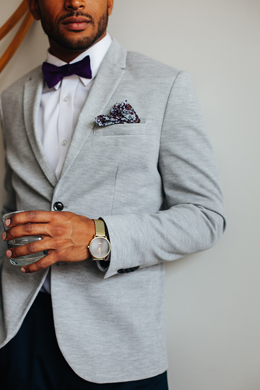 Modern groom fashion