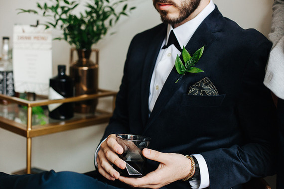 Modern groom fashion