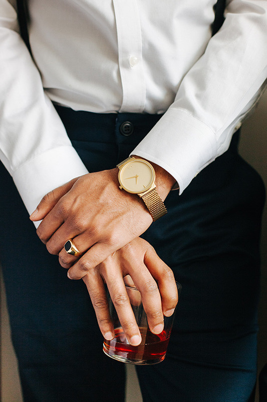 Modern groom fashion