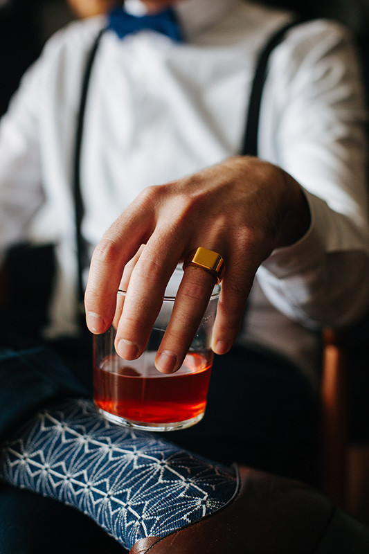 Modern groom fashion