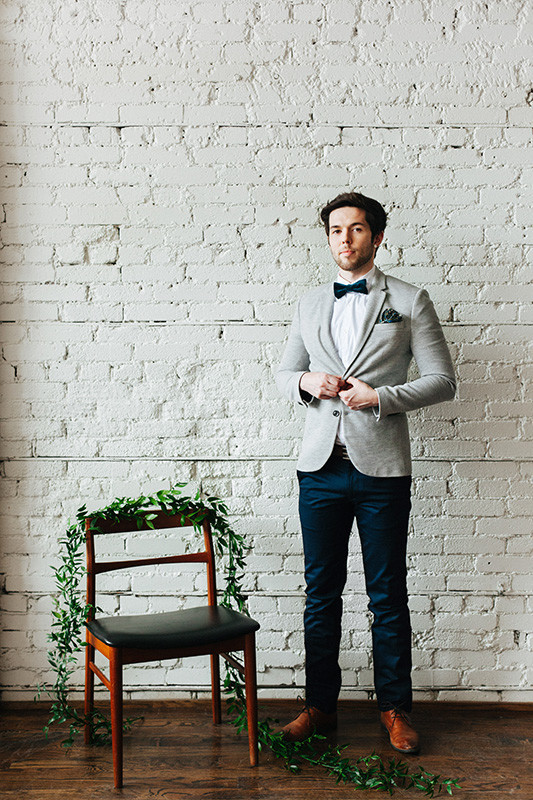 Modern groom fashion
